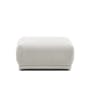 Milan 3 Seater Sofa with Ottoman - Ivory (Fabric) - 27