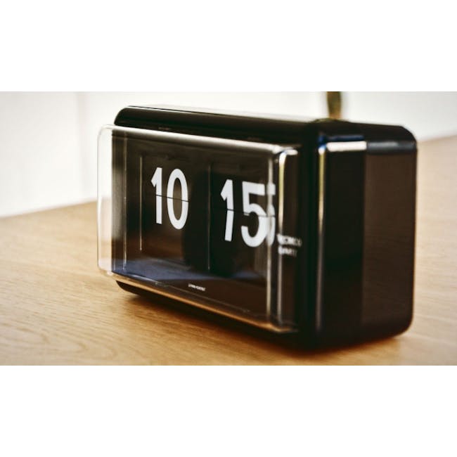 TWEMCO Table Clock - Black - 4