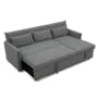 (As-is) Asher L-Shaped Storage Sofa Bed - Graphite - 1 - 16