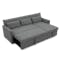 Asher L-Shaped Storage Sofa Bed - Graphite - 2