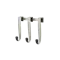 Schnook Door 3 Hook - Black, Nickel