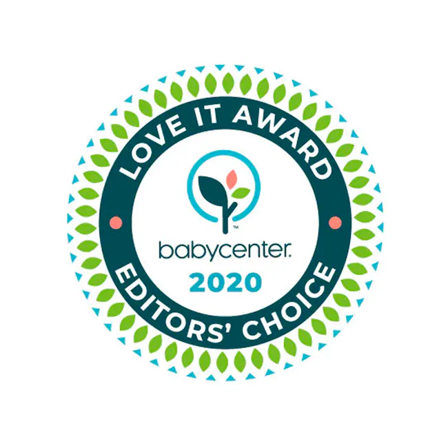Skip Hop Moby Smart Sling 3 Stage Bath - Blue - 10 - Babycenter's "LOVE IT AWARD" badge, Babycenter's "Editors' Choice"