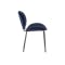 Agnes Extendable Dining Table 1.1-1.6m - Marble White (Sintered Stone) with 4 Ormer Dining Chairs in Navy - 12
