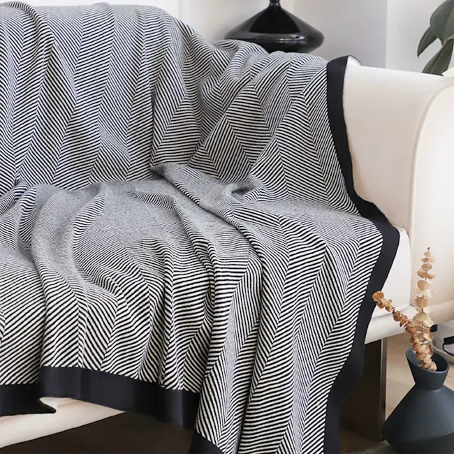 Nisso Throw Blanket - Black - 4