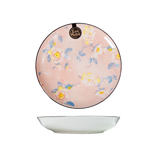 Table Matters Camellia 8 inch Coupe Plate - 0