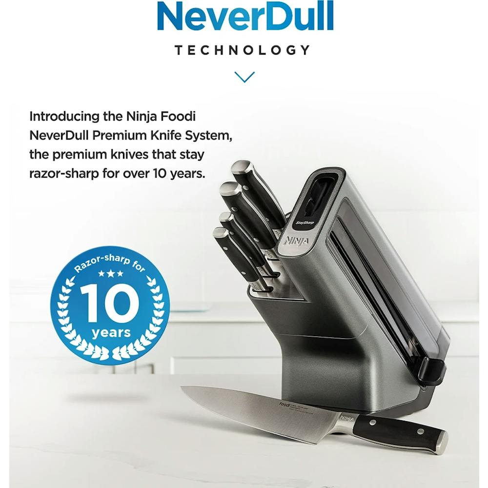 Ninja Foodi NeverDull Premium 5Pc Knife Block Set with Sharpener