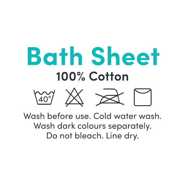 EVERYDAY 100% Cotton Bath Sheet 160 x 100 cm - Taupe - 4 - 100% Cotton Bath Sheet, Cold Water Wash, Dark Colours Separate