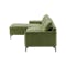 Adonis L-Shaped Sofa - Army Green (Down Feathers) - 2