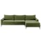 Adonis L-Shaped Sofa - Army Green (Down Feathers)