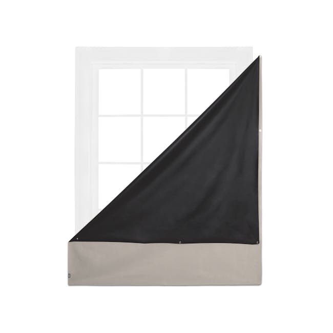 Complete Blackout Magnetic Window Cover - Linen - 6