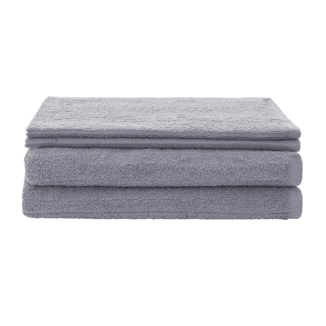 EVERYDAY Bath Towel & Hand Towel - Lilac (Set of 4) - 0