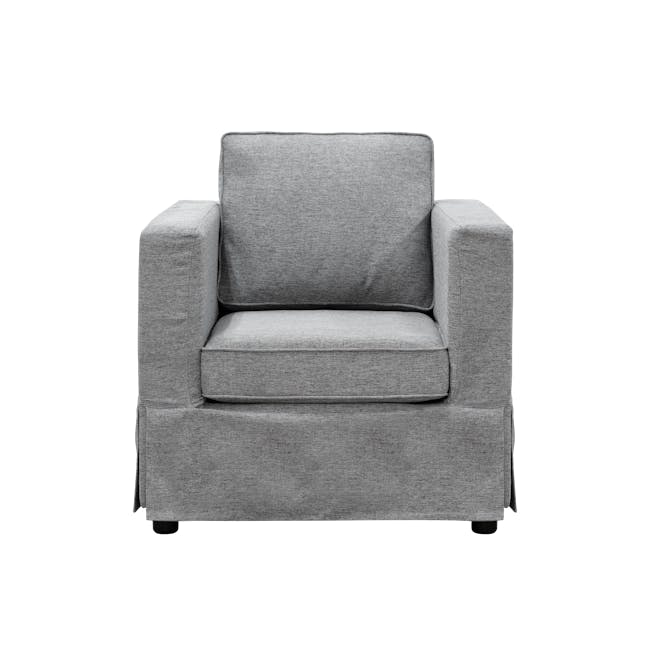 (Sofa Cover Set Only) Berlin Armchair - Siberian Grey - 0