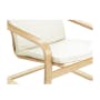 Mizuki Lounge Chair - Cotton Beige - 1