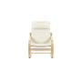 Mizuki Lounge Chair with Ottoman - Cotton Beige - 6