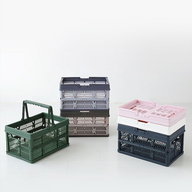 Kono Foldable Storage Basket 33L - Duo Beige - 7
