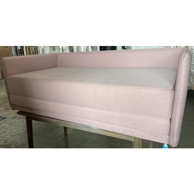 (As-is) Greta 3 Seater Sofa Bed - Dusty Pink - 1
