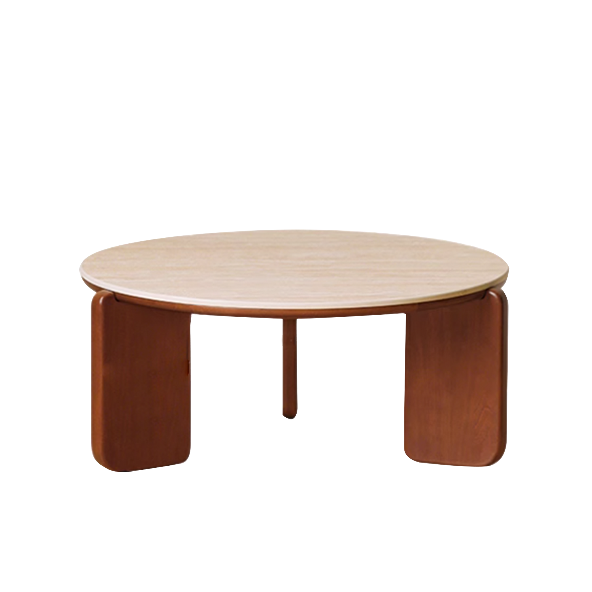 Blair Round Coffee Table - Travertine (Sintered Stone)