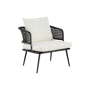 Banks Outdoor Chair - Black, Cream - 1