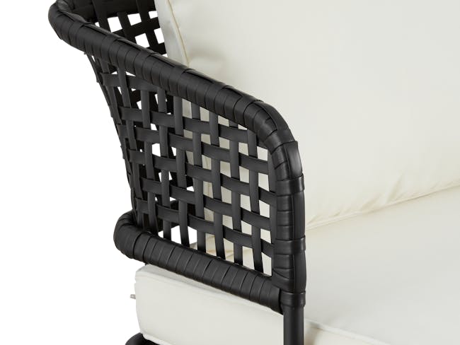 Banks Outdoor Chair - Black, Cream - 4