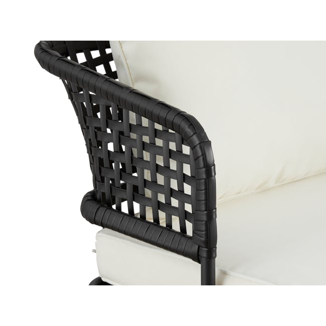 Banks Outdoor Chair - Black, Cream - 4