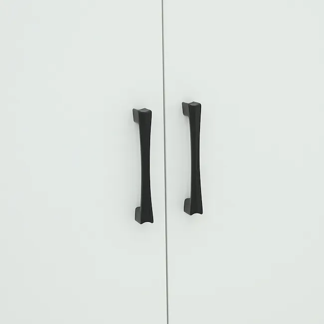 Fince 2 Door Wardrobe 1.2m - White, Oak - 7