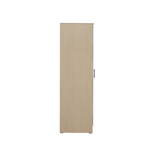 Fince 2 Door Wardrobe 1.2m - White, Oak - 4