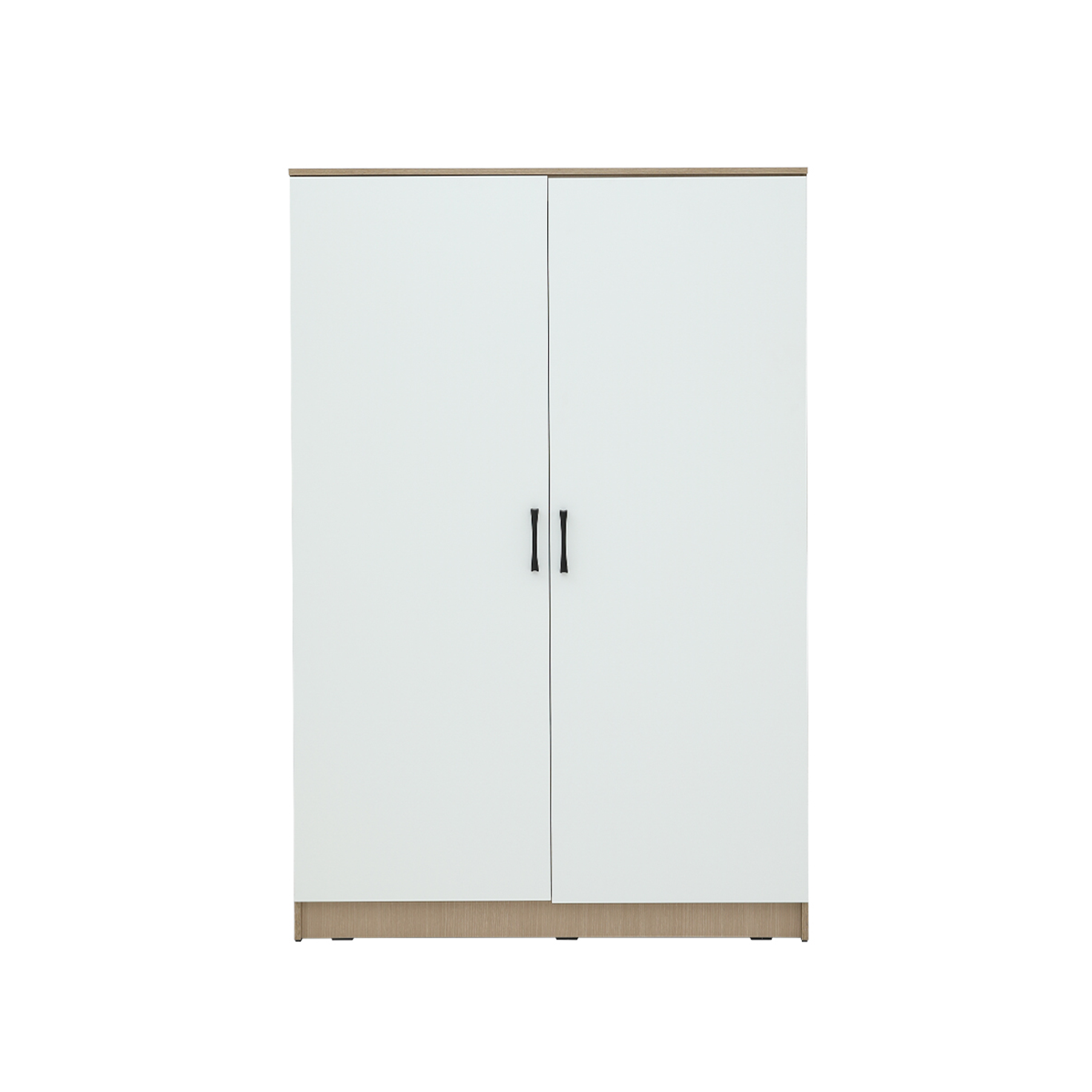 Fince 2 Door Wardrobe 1.2m - White, Oak