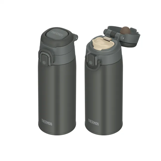 Thermos® One-Push Bottle with Carry Loop - Dark Grey (2 Sizes) - 5