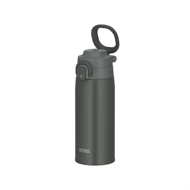 Thermos® One-Push Bottle with Carry Loop - Dark Grey (2 Sizes) - 4
