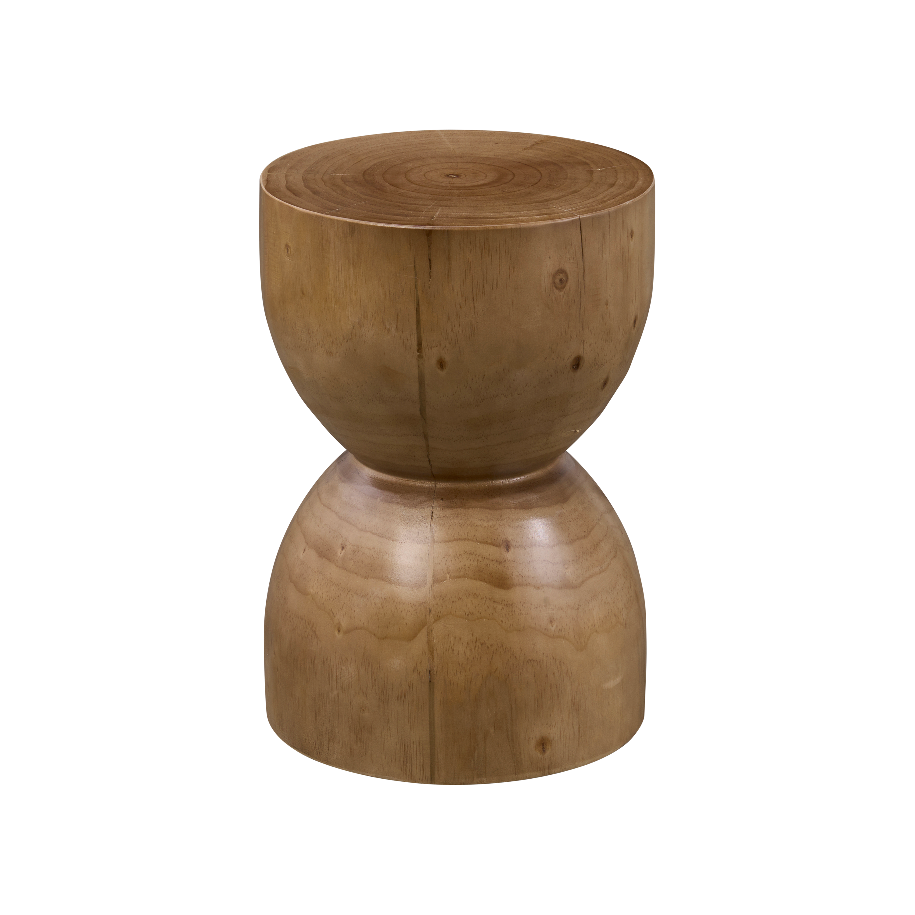 Logan Hourglass Pedestal - Walnut