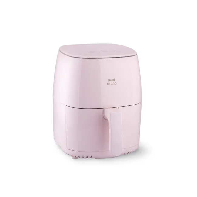 BRUNO 2.6L Air Fryer - Pink - 1 - Pink kitchen appliance, minimalist design, modern kitchen tool, electric kettle, smart