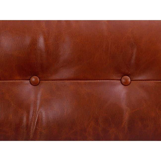 Wyatt 3 Seater Sofa - Cigar (Premium Waxed Leather) - 6