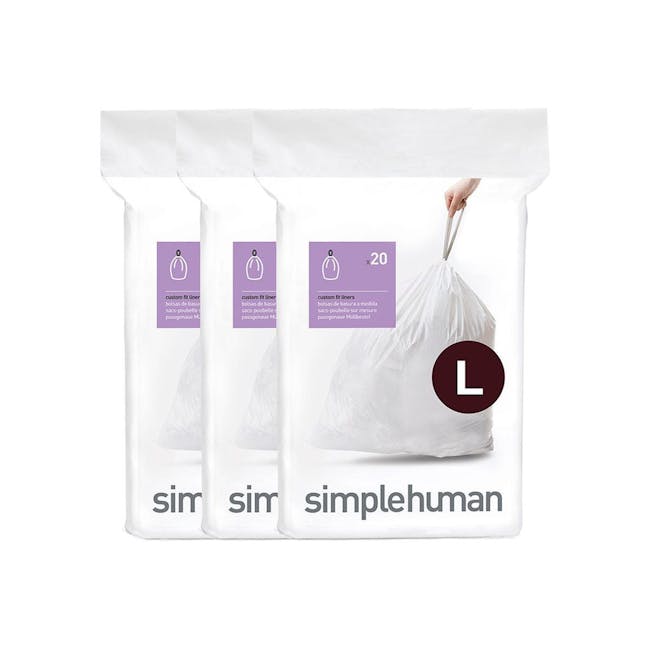 simplehuman Custom Fit Liners Code L - 3