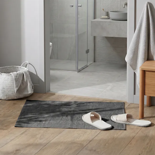 EVERYDAY 100% Cotton Bath Mat 70 x 50 cm - Charcoal - 2