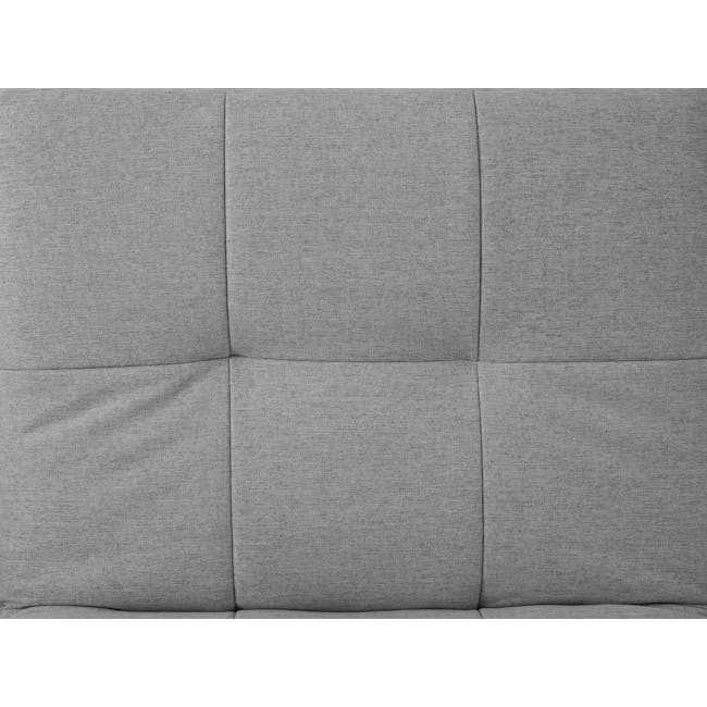 Noah Chaise Lounge Sofa Bed - Pewter Grey (Eco Clean Fabric) - 11