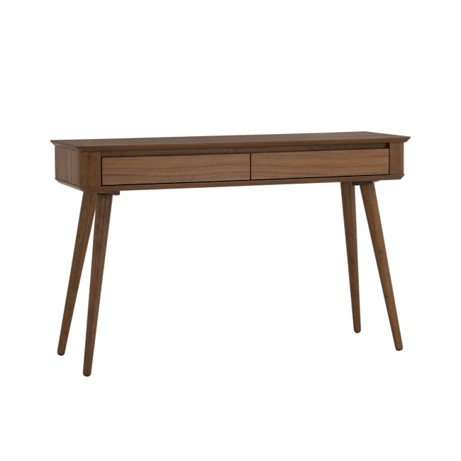 Dimitri Console Table 1.2m - 2 - Wooden desk with three legs, minimalist design, modern aesthetic, elegant table