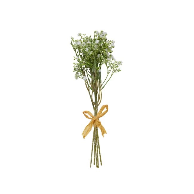 Faux Baby's Breath Stem - White (Set of 5) - 0