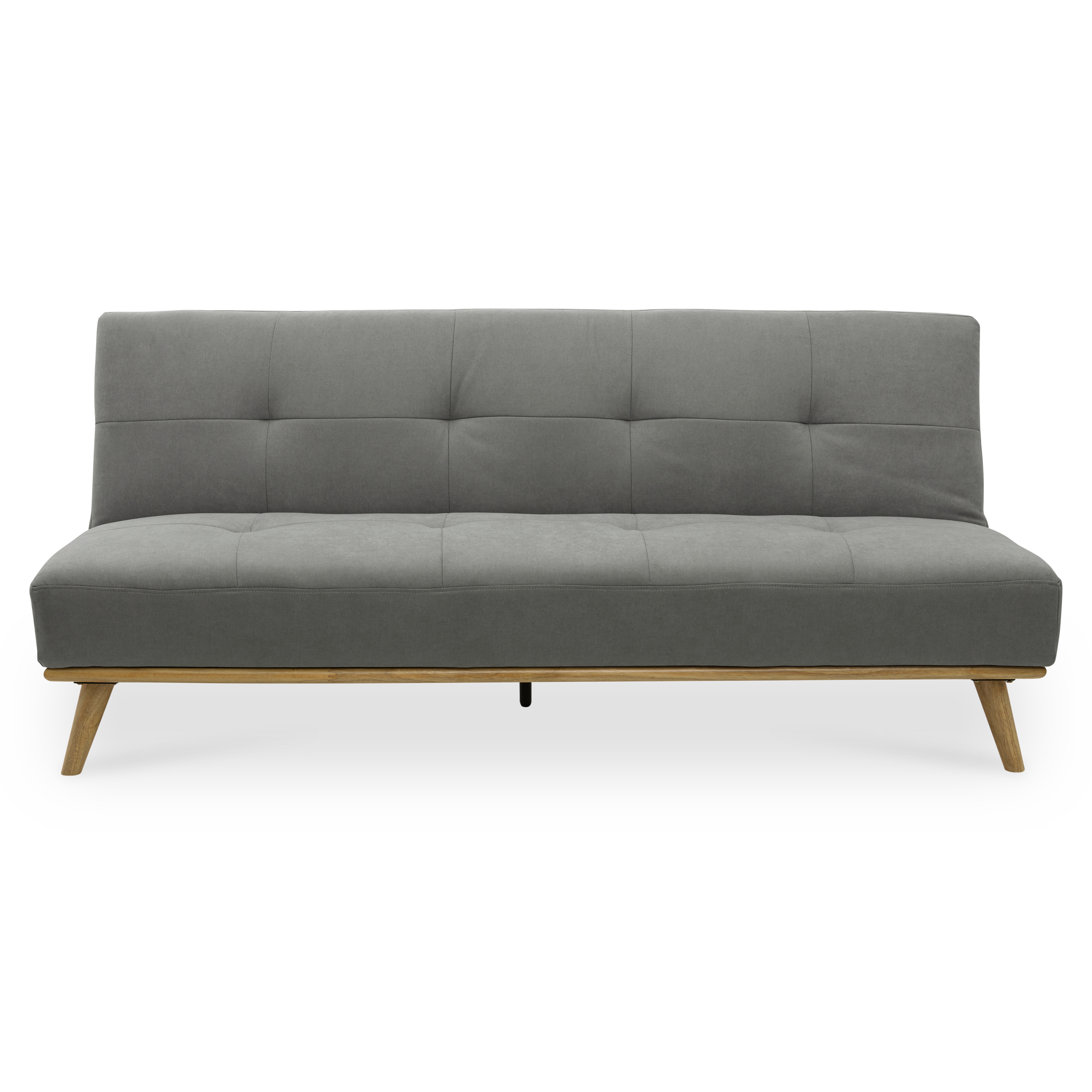 grey wood futon frame