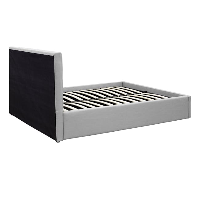(As-is) Audrey Queen Storage Bed - Silver Fox (Fabric) - 4 - 18