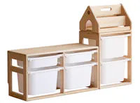 Micah Wooden Kids Toys Storage - Set of 3