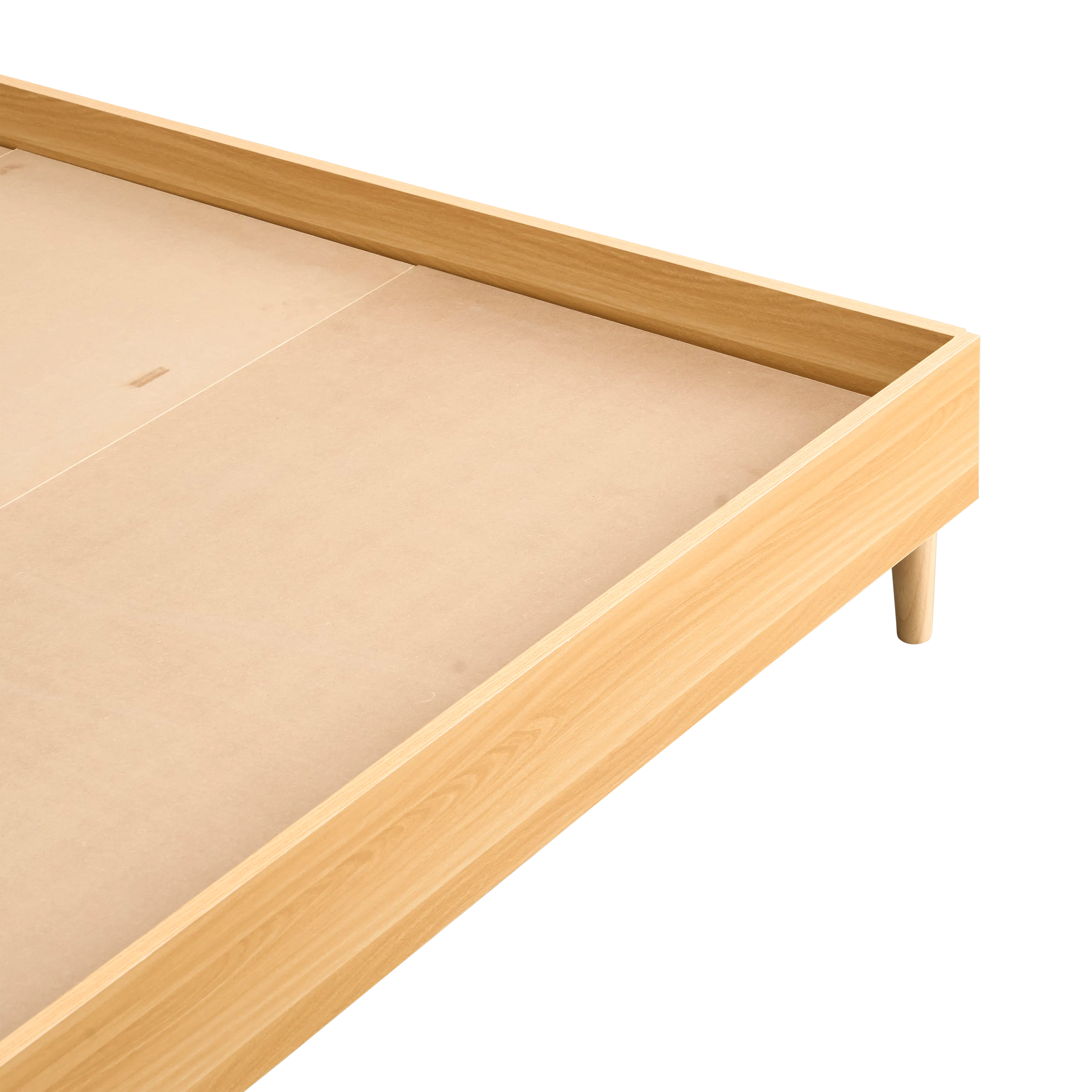 (As-is) Landon Queen Bed - Natural, Light Grey - 13