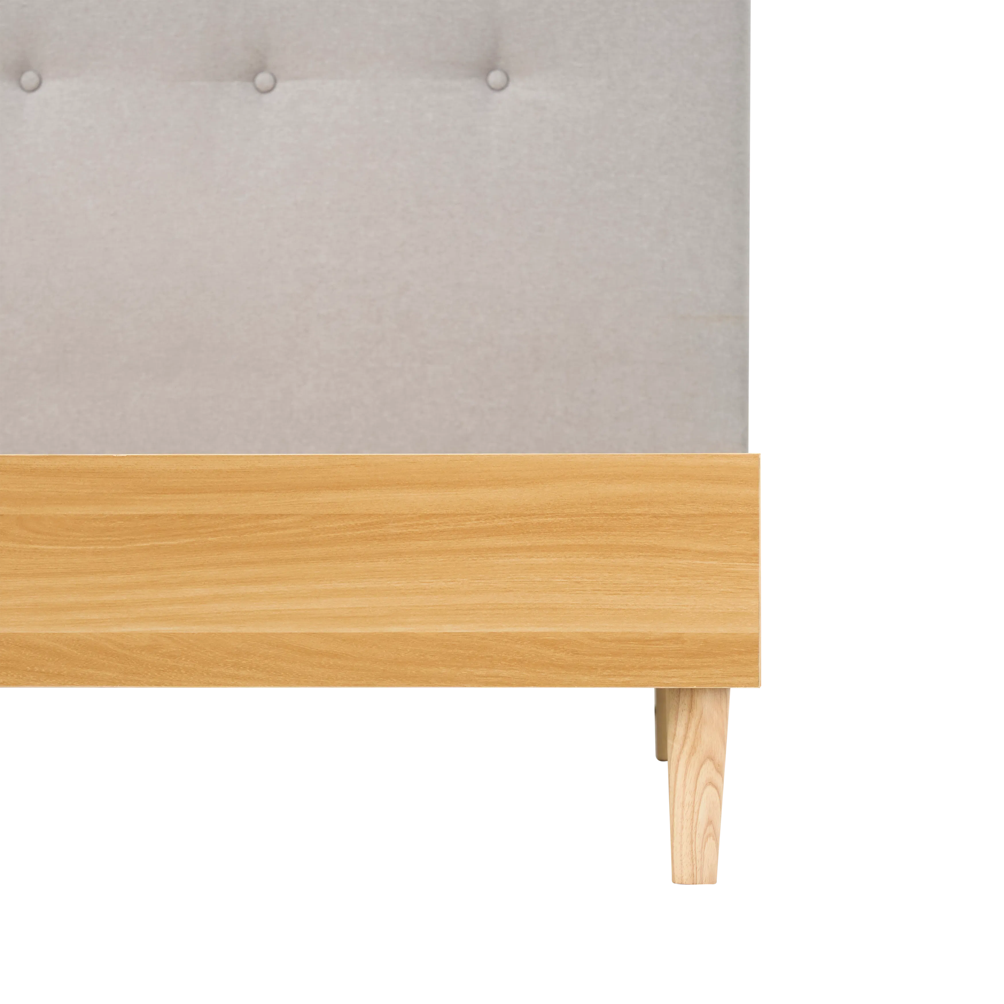 (As-is) Landon Queen Bed - Natural, Light Grey - 14