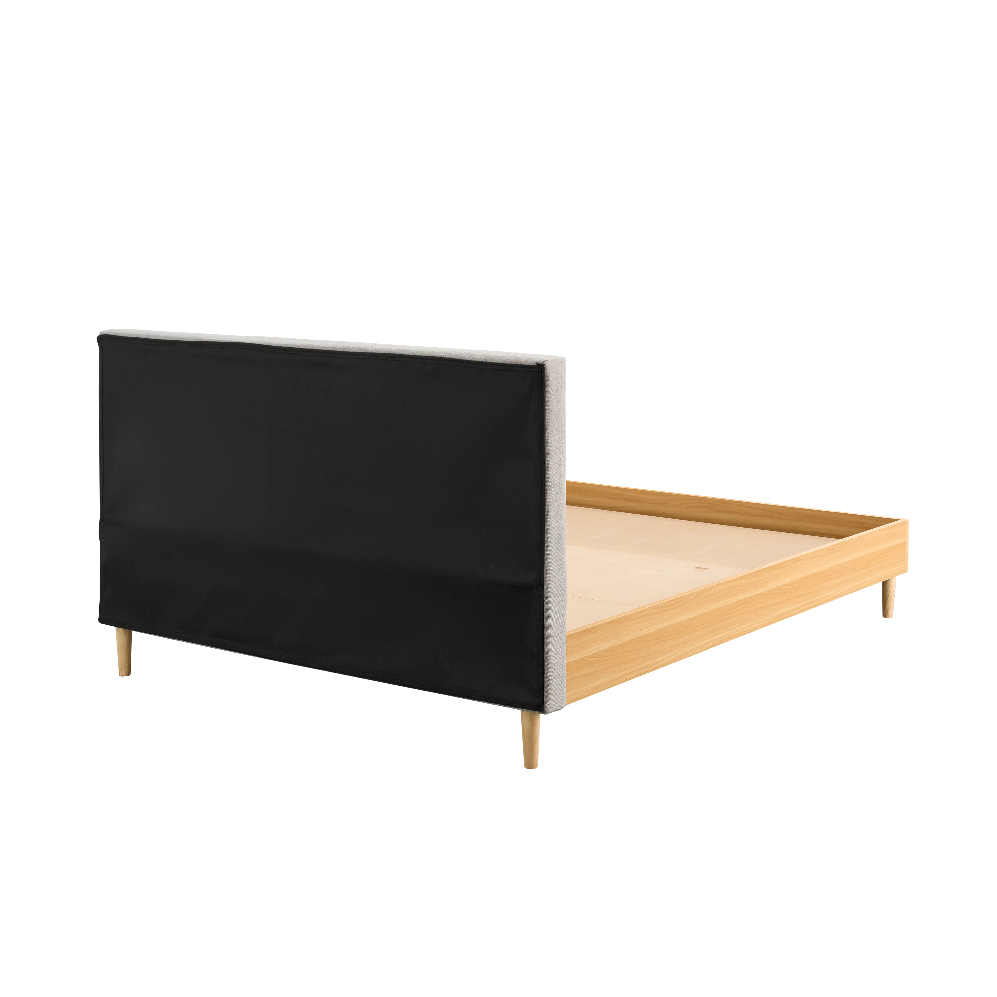 (As-is) Landon Queen Bed - Natural, Light Grey - 10