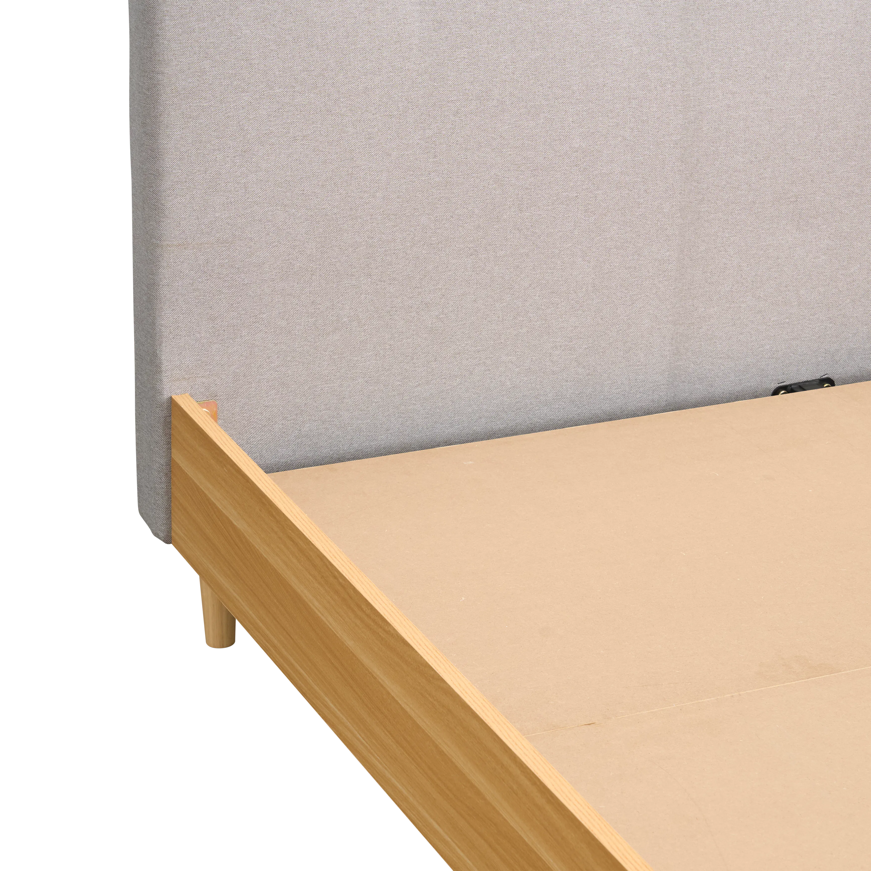 (As-is) Landon Queen Bed - Natural, Light Grey - 12