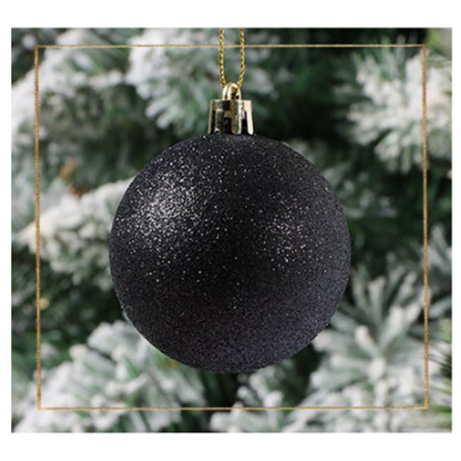 Otto Christmas Balls 34pcs - Black, Gold - 3