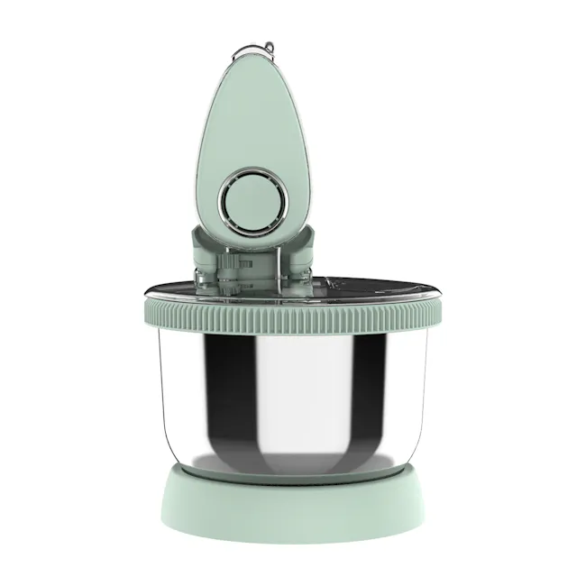 Odette Riviera Series Stand Mixer/Hand Mixer - Light Green - 10 - Elegant, minimalist, modern, stylish, hand-crank
