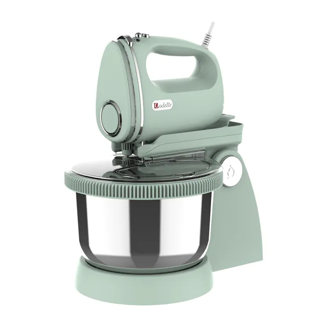 Odette Riviera Series Stand Mixer/Hand Mixer - Light Green - 2 - Light green kitchen appliance, modern design, stainless