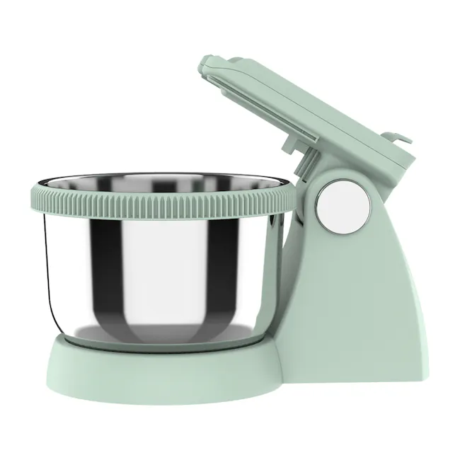 Odette Riviera Series Stand Mixer/Hand Mixer - Light Green - 6 - Light green kitchen timer, stainless steel mixing bowl