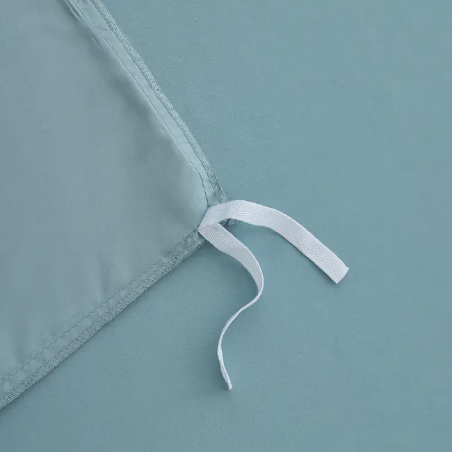 Robinsons Silky Soft Embroidered Microfibre Bed Set Core Collection - Misty Blue (4 Sizes) - 4