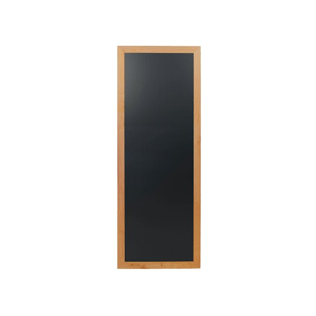 Securit Long Hard Wood Chalkboard - Lacquered Teak Frame (3 Sizes) - 1